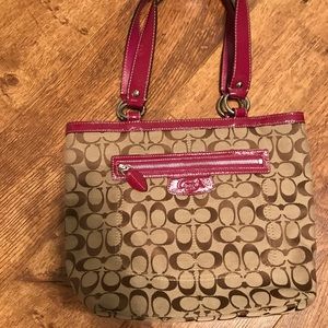 COACH fabric handbag